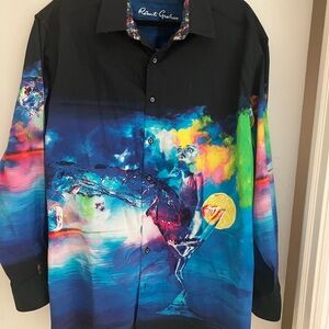 gorgeous Ribert Graham Sport Shirt.  Size 1XLT ( tall )